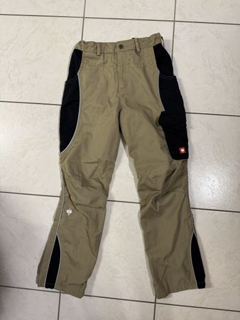 Engelbert Strauss Kinder Hose beige schwarz Grösse 146/152
