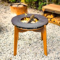 Cosa Plancha Feuerstelle und Grill | D=60x57 cm |Cortenstahl