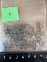 80 Ösen zum Schmuck basteln / Altgold farbig