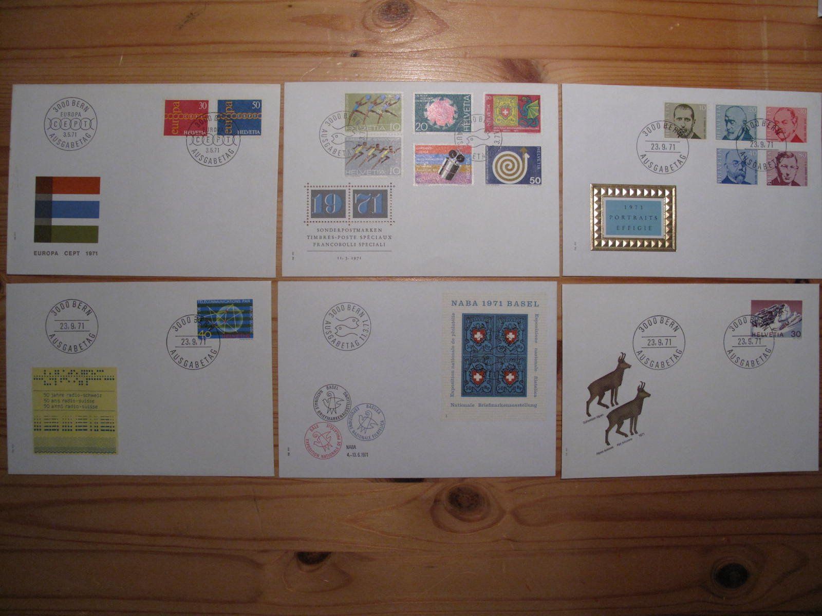 Tutti i francobolli: Schweiz FDC 1971 – Usato da Wil SG venduto da fva01