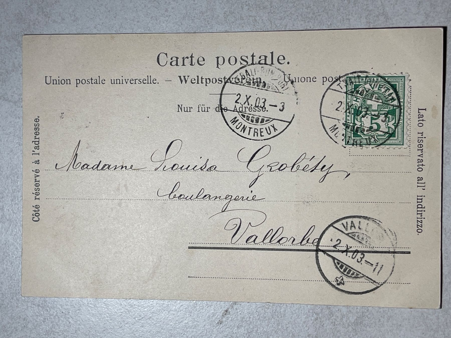 Cartoline postali: Neuchâtel Denkmal der Republik 1903 – Usato da Strengelbach venduto da Aschatan5 1