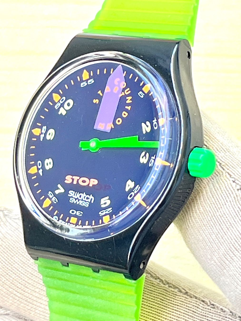 Swatch Orologi: Swatch Stopp Uhr, Sommer-Look! – Usato da Grenchen venduto da chththl 3