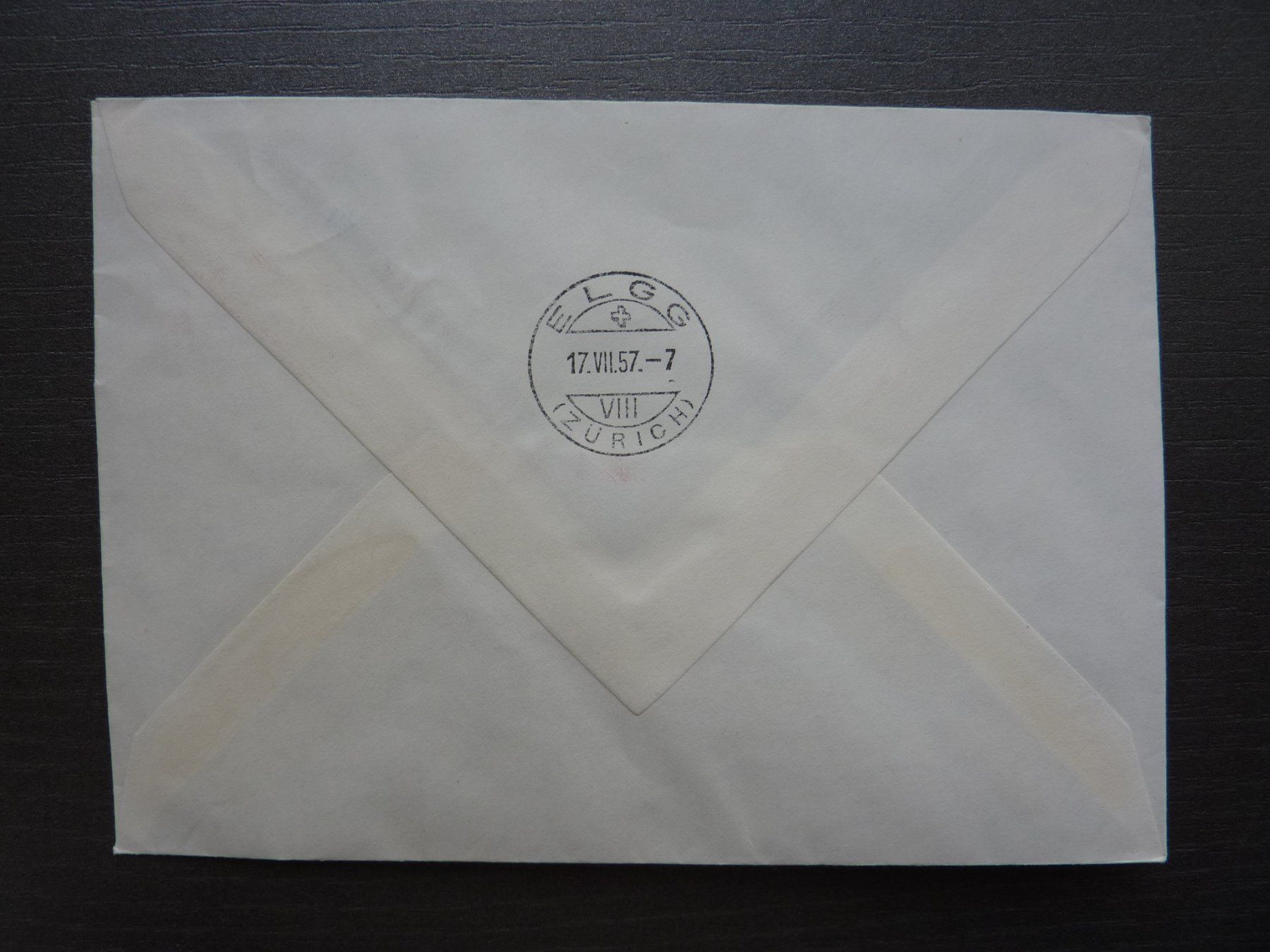 Tutti i francobolli: 1957  FDC (Dringlich)  Europa  Fr. 5.-- – Usato da Zürich venduto da Aetna14 1