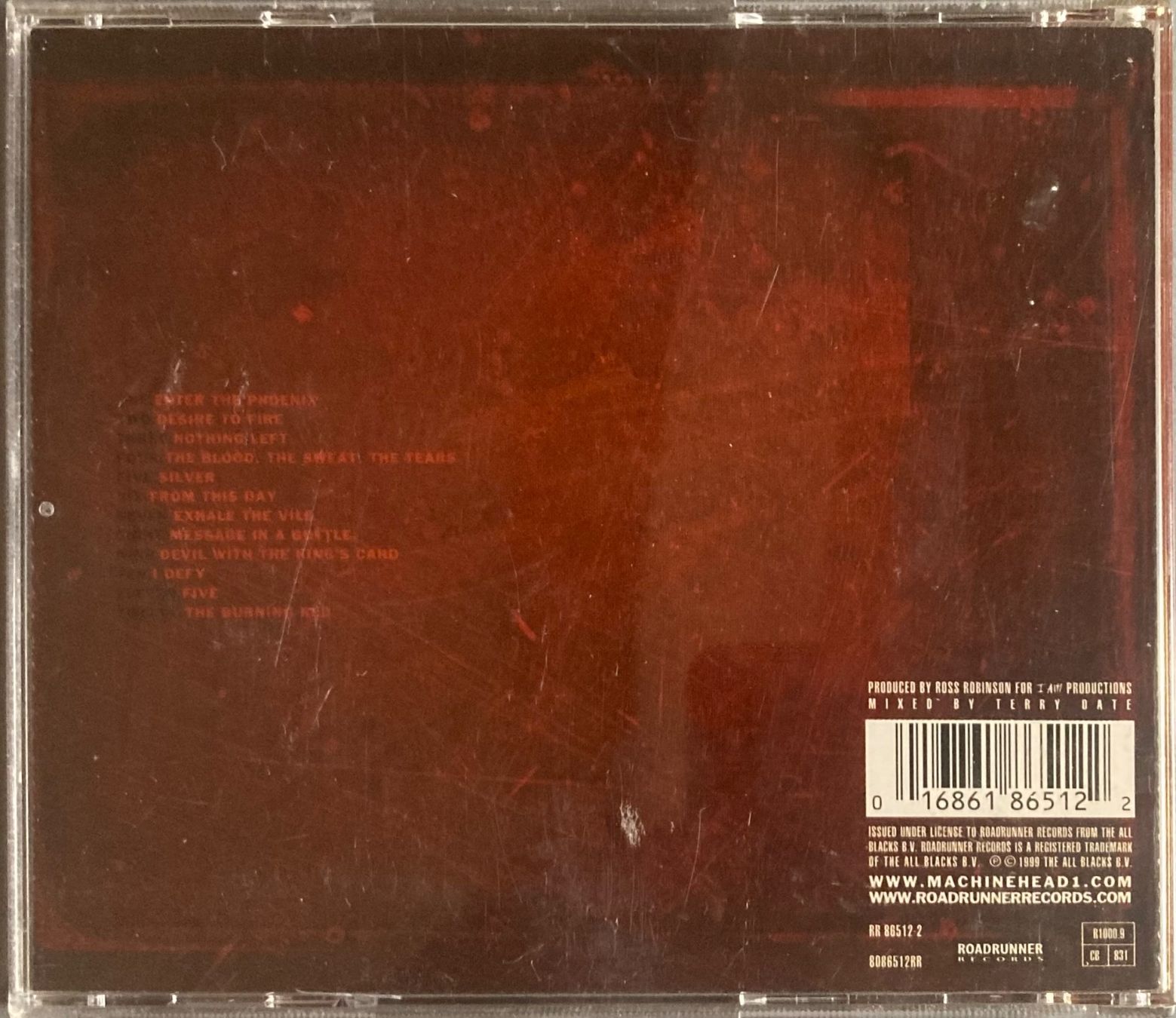 CDs: MACHINE HEAD - THE BURNING RED – D'occasion à Poliez-Pittet par Newtown-Records 1