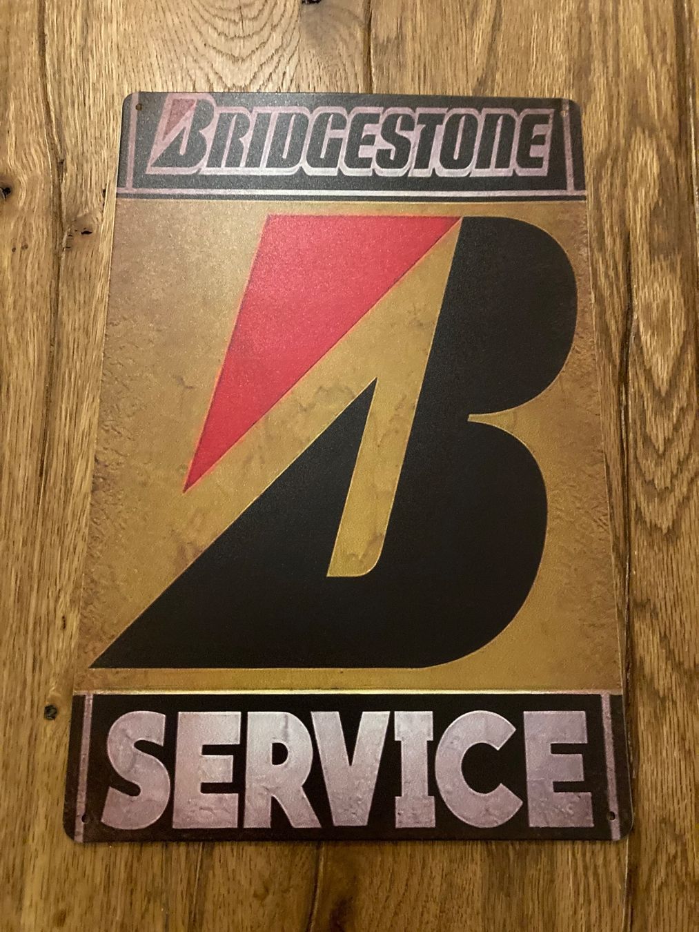 Insegne: Bridgestone / Retro Schild / neu – Nuovo e nell'imballaggio originale da Bremgarten AG venduto da Eurotiz
