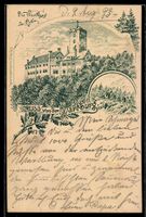 Vorläufer-Lithographie Wartburg, 1893, 
