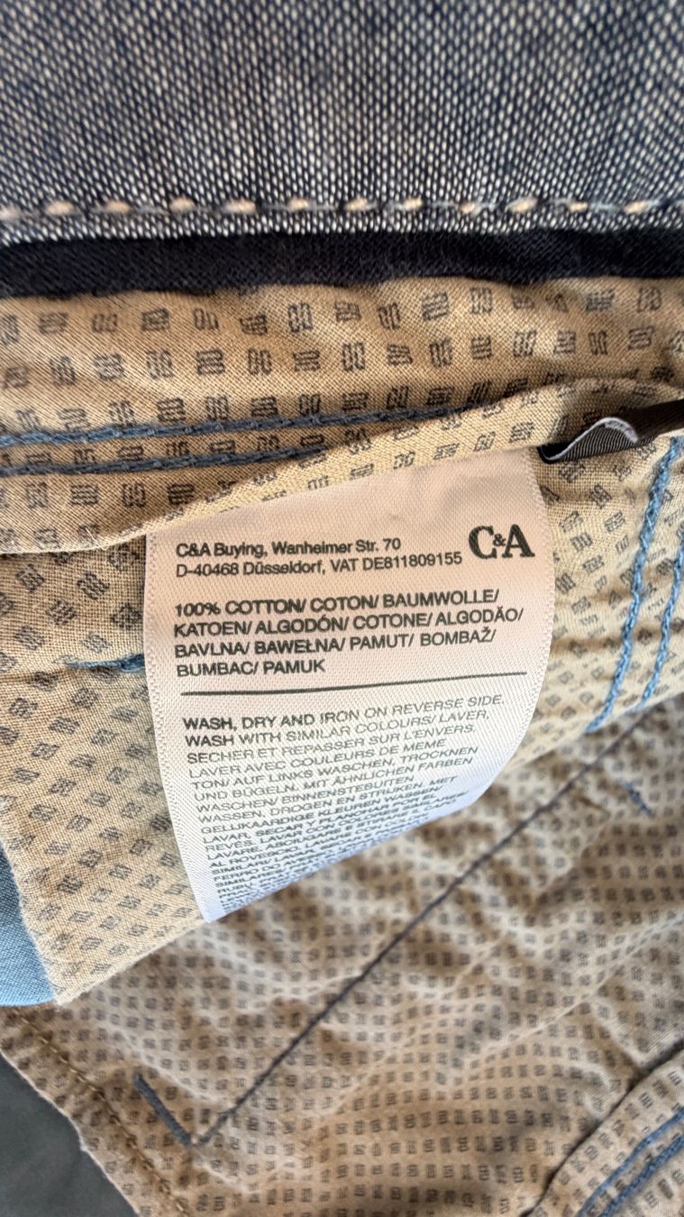 C&A Pantaloni: Shorts - C&A graublau Gr. W42 regular Bermuda – Usato da Winterthur venduto da Secondhand-Family 3