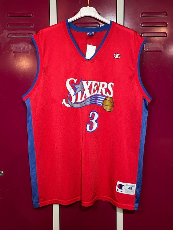 VINTAGE CHAMPION PHILADELPHIA 76ERS "IVERSON" JERSEY SZ: 48 | Kaufen ...