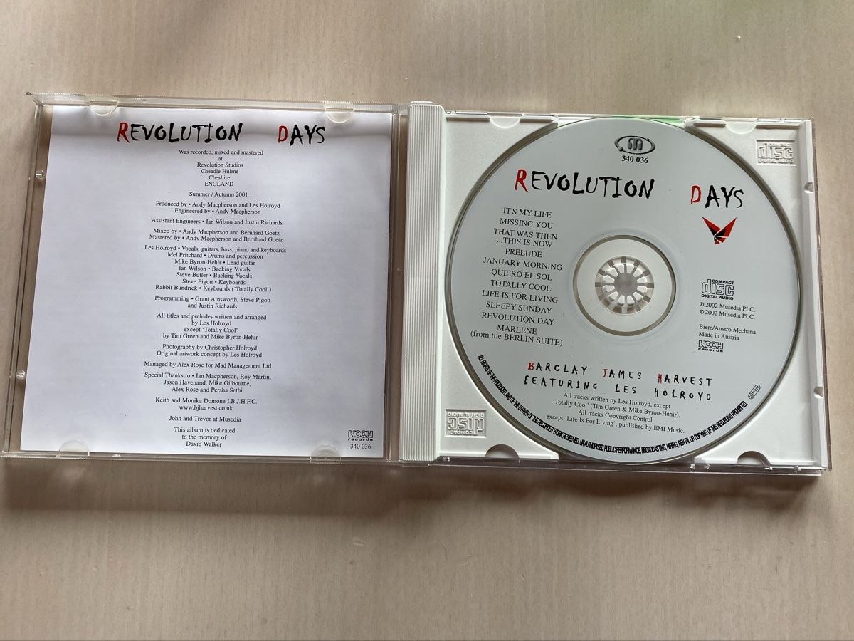 CDs: Revolution Days - Barclay James Harvest CD – Gebraucht aus Oberried Brienz von Chyara 2