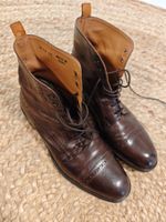 Braune Leder Stiefeletten, Benci Brothers, Grösse 40