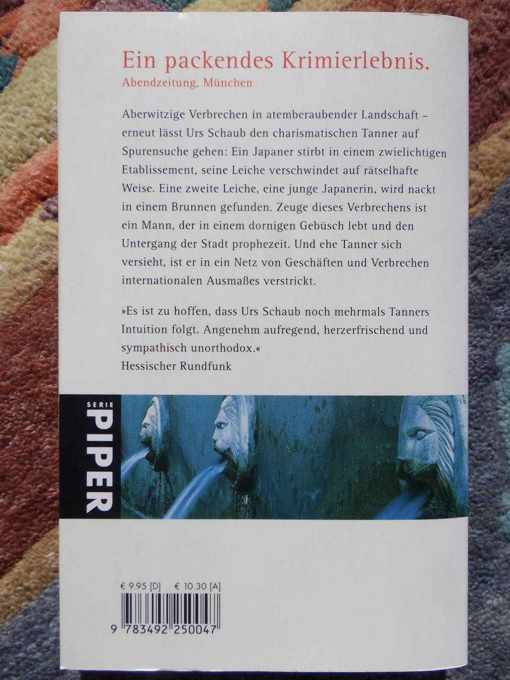 Libri: Urs Schaub: Das Gesetz des Wassers – Usato da Uster venduto da urs_75by 1