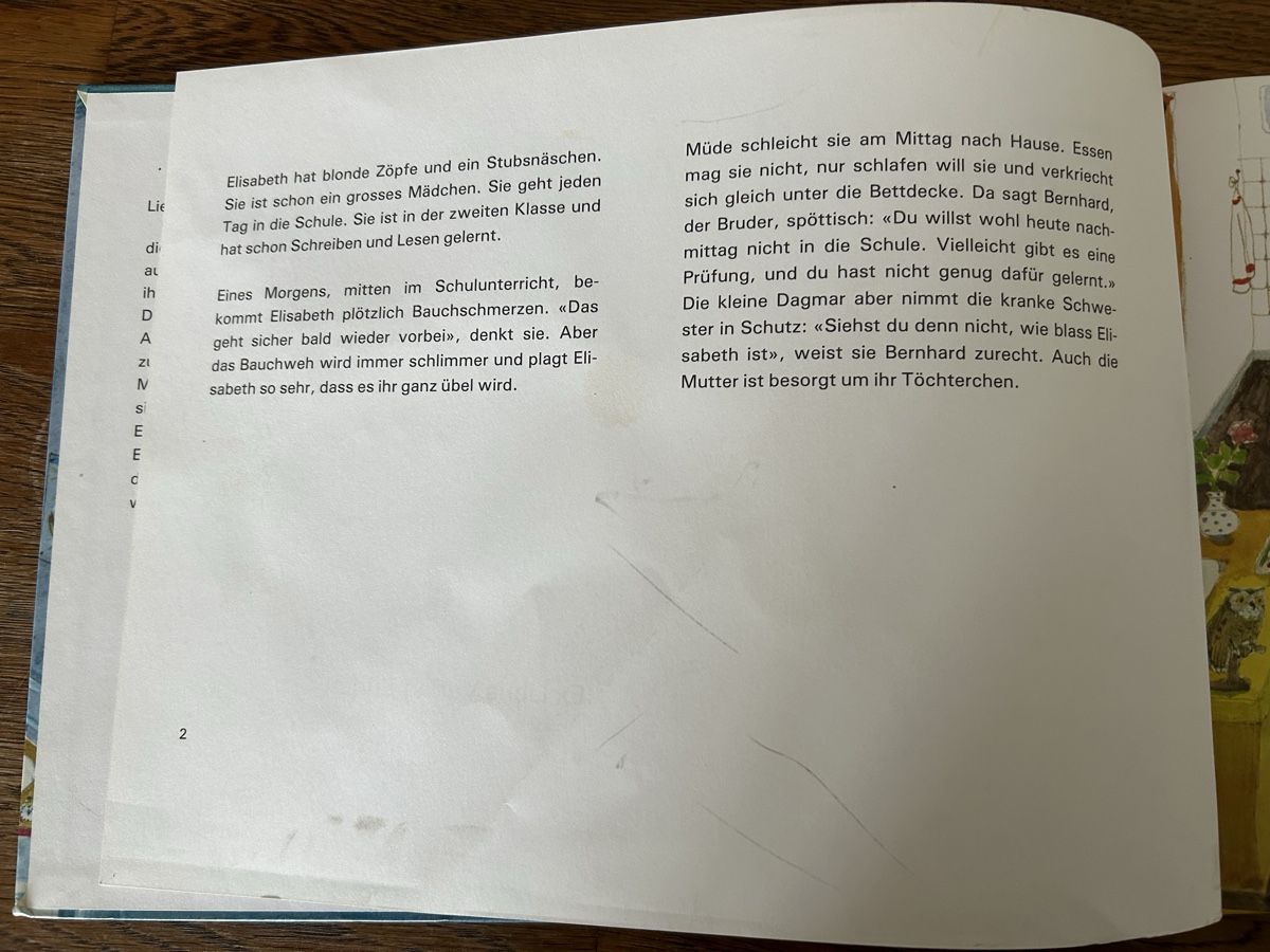 Livres: Kinderbuch Elisabeth wird gesund von Alfons Weber – D'occasion à Wolhusen par eve_m6cg 4