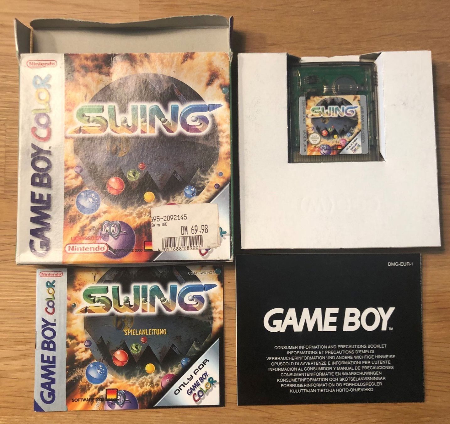 Nintendo Spiele: Swing für Game Boy Color – Gebraucht aus Kestenholz von Matti_10 2