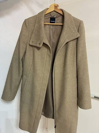 Damenmantel Taifun beige mit Reissverschluss 