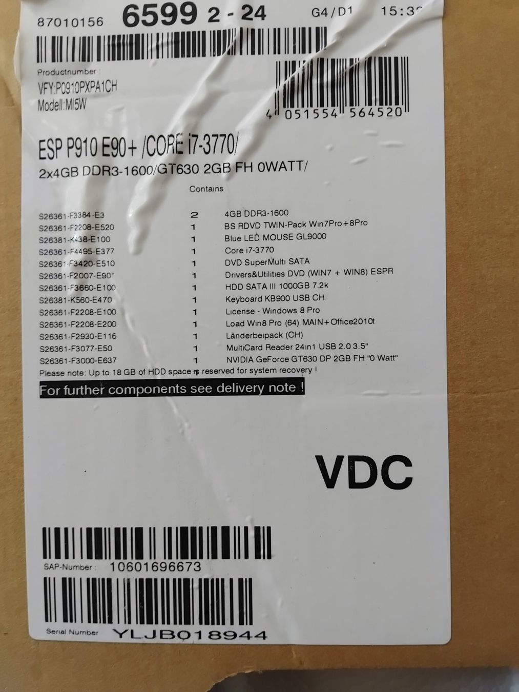 Fujitsu PCs: Gebrauchter Fujitsu Esprimo – Gebraucht aus Visp von Reini_71 6