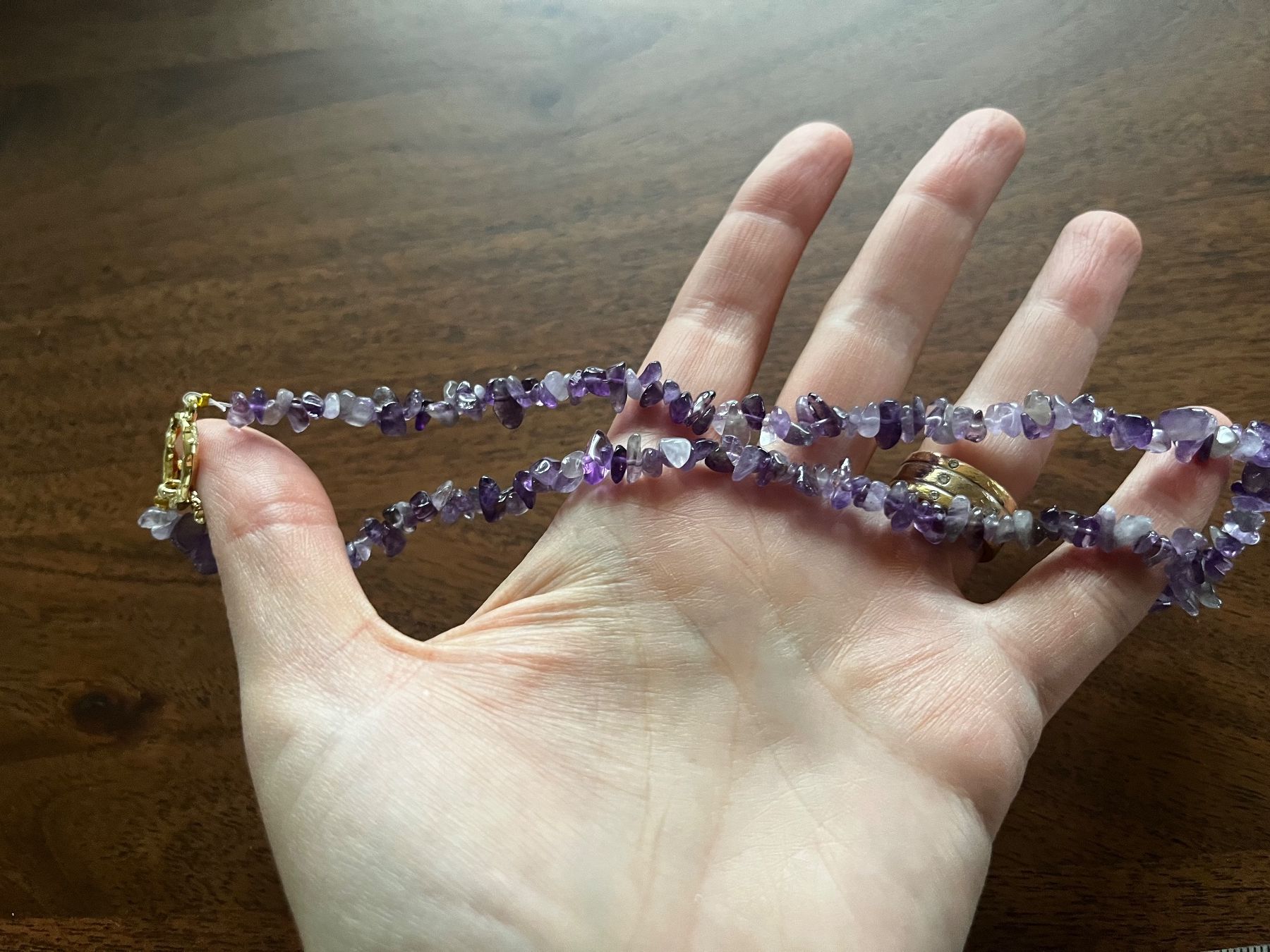 Catenine: Amethyst Splitter-Halskette, Edelstein-Kette – Nuovo (secondo la descrizione) da Gams venduto da Mariawicca 3