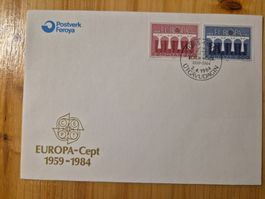 FDC Îles Féroé EUROPA 1984 - jour d'émission - Färöer-Inseln