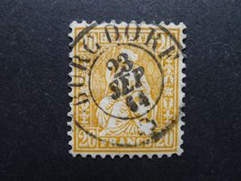 1863 Nr. 32 mit Vollstempel von BURGDORF
