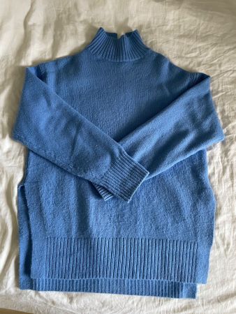 Pull H&M en maille bleu clair, Taille S