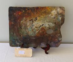 Malpalette des schweizer Künstler Theo Gerber 1928-97