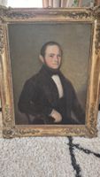 Antikes Ölgemälde, Herrenportrait, Goldrahmen, Topzustand