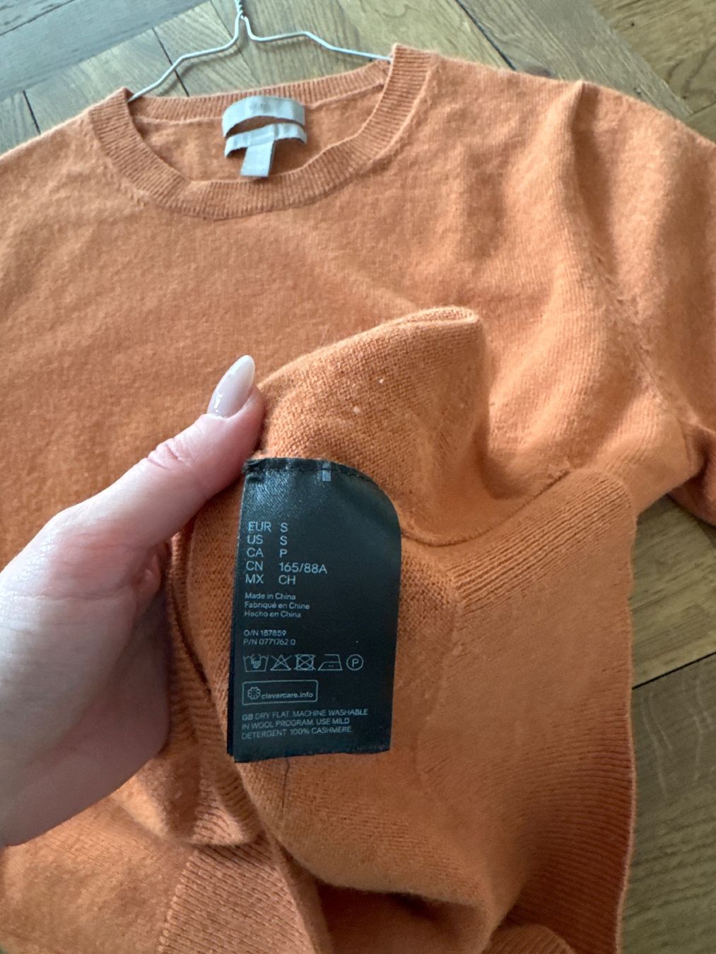 H&M Pullover & Sweatshirts: Damen H&M Kaschmirpullover Kurzarm in Orange – Gebraucht aus Meilen von Emma_321 6