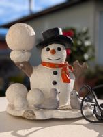 Niedlicher Schneemann mit Licht, Winter Dekoration, Top!