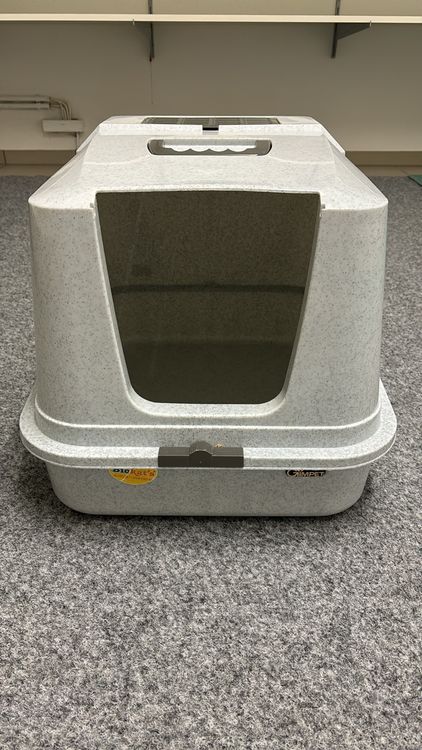 Vollständig Geschlossene Katzentoilette Mit Deckel – Spritzwassergeschützt & Leicht Zu Reinigen