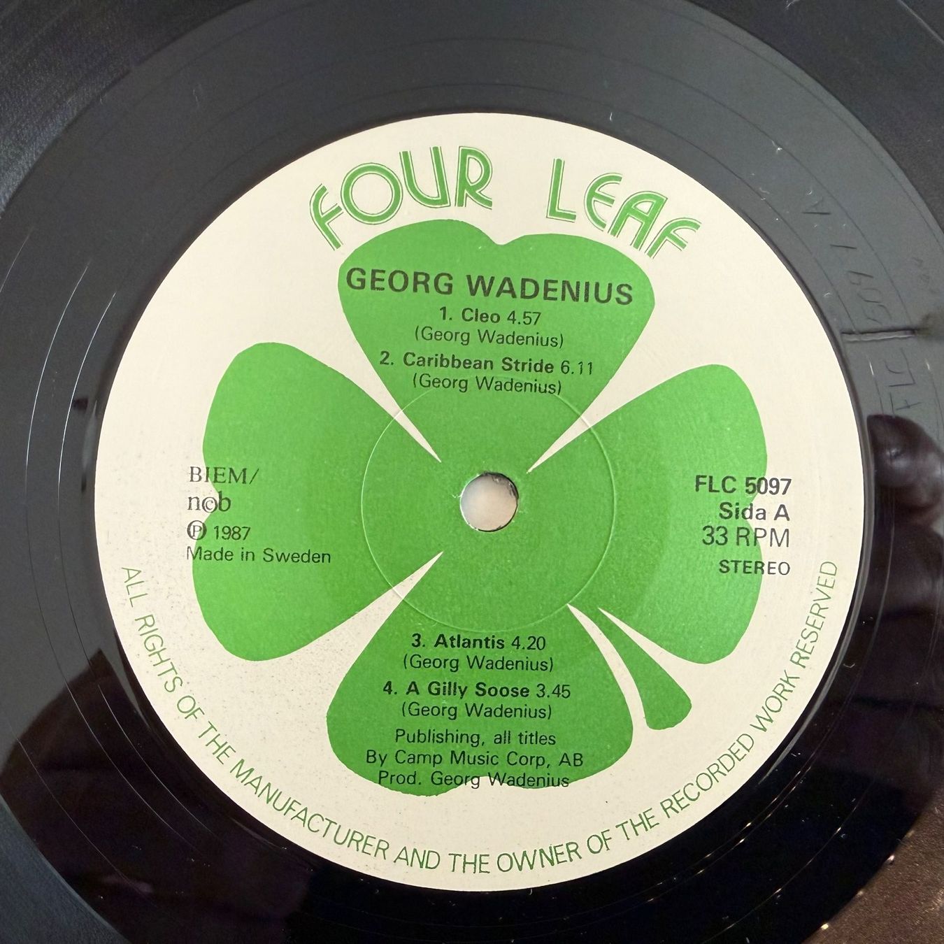 Schallplatten: GEORG WADENIUS - "CLEO" – Gebraucht aus Zürich von fehlton 3