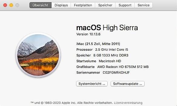 PC: iMac 21.5 Zoll, Mitte 2011 – Usato da Zürich venduto da faberst 1