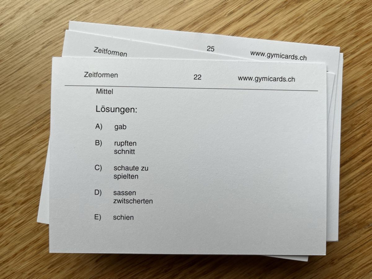 Libri: Gymicards Deutsch 5. Klasse – Usato da Zürich venduto da yeti044 7