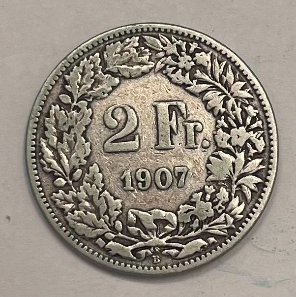 Tutti le monete: 2 Franken 1907 – Usato da Herrliberg venduto da Onlinehero