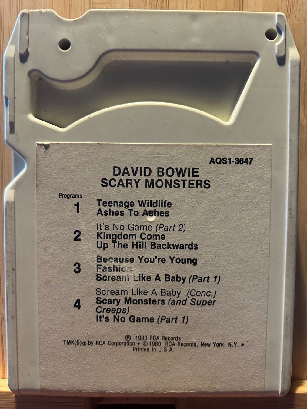 Kompaktkassetten: DAVID BOWIE "SCARY MONSTERS" 1980 – Gebraucht aus Lugaggia von Matt1964 1