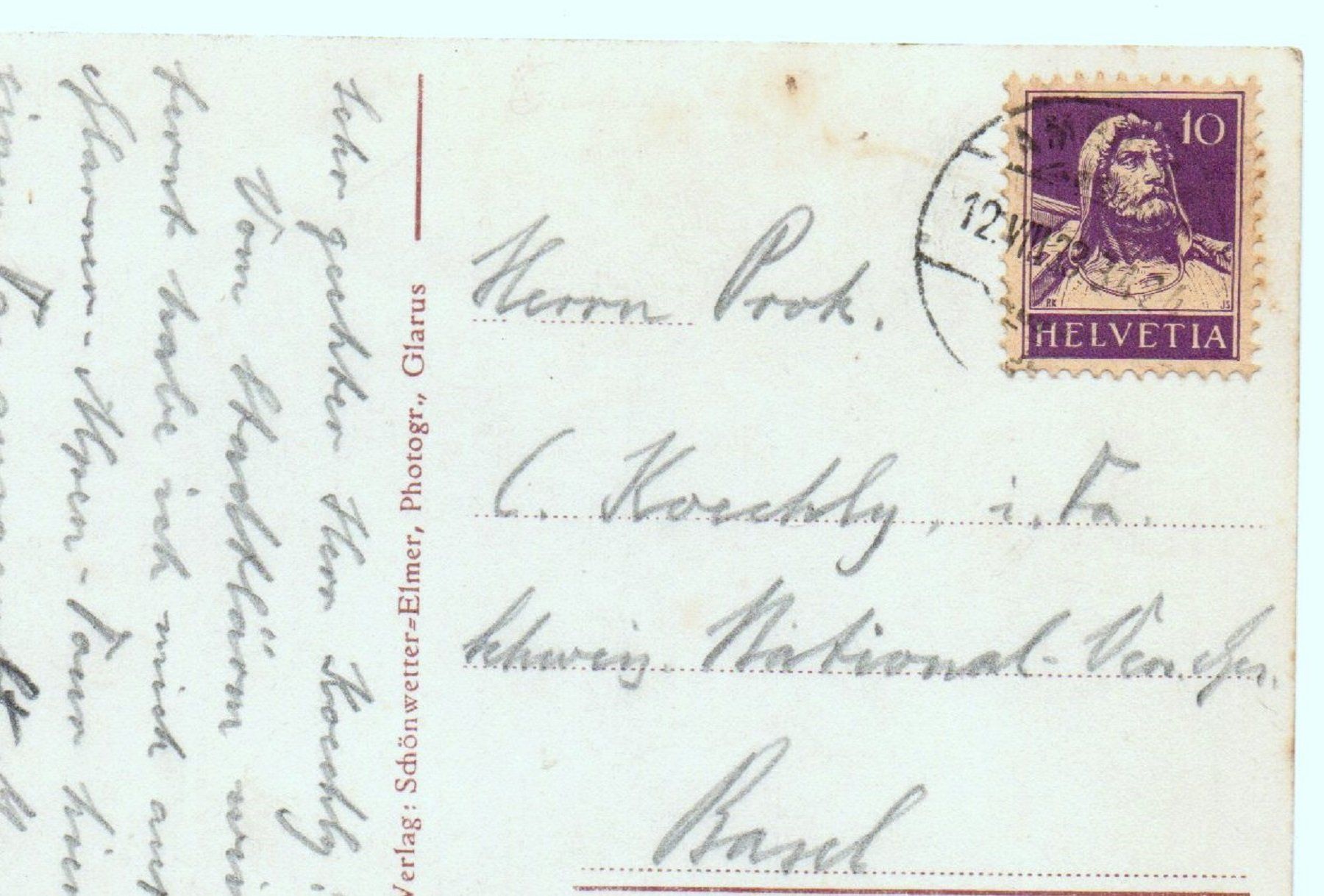 Cartoline postali: ELM phot. Schönwetter Glarus – Usato da Jona venduto da philajona 1