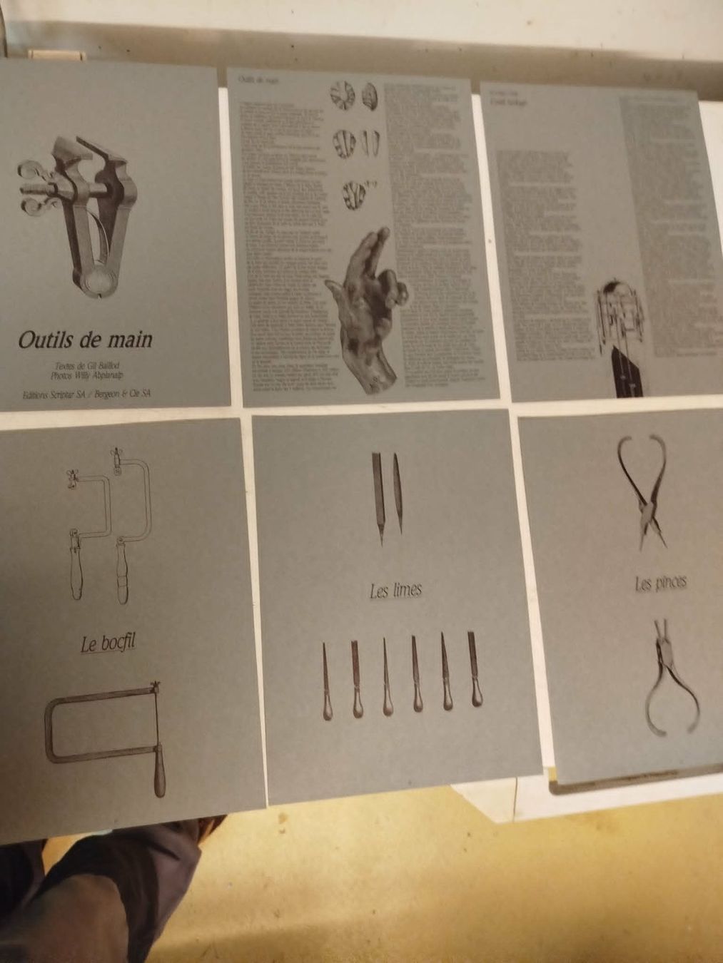 Libri: OUTILS DE MAIN - Gil Baillod, Ed. Scriptar – Usato da La Chaux-de-Fonds venduto da Emmaus2300CDF 4