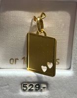 Gold Anhänger für gravieren