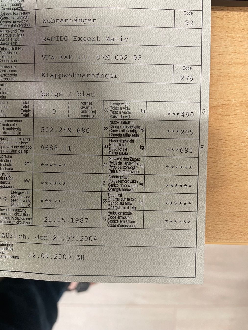 Remorques: Rapido Wohnwagen – D'occasion à Bäretswil par 880alfred 9