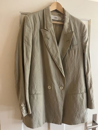 Closed Leinen Blazer Sand Doppelreiher Gr. M - Neu!