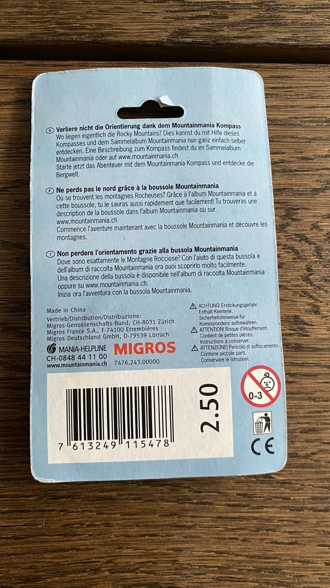 Migros Tutte le decorazioni: Diverse Artikel: Kompass, Bimsstein, Pompon, Pralineform  – Usato da Hochwald venduto da _biene_ 7