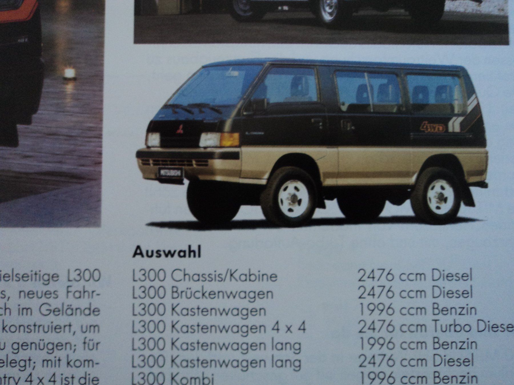 Mitsubishi Documenti: Prospekt Mitsubishi Programm 1989 HSR Galant Dynamic 4 Colt – Usato da Schwarzenburg venduto da modelCARama 9