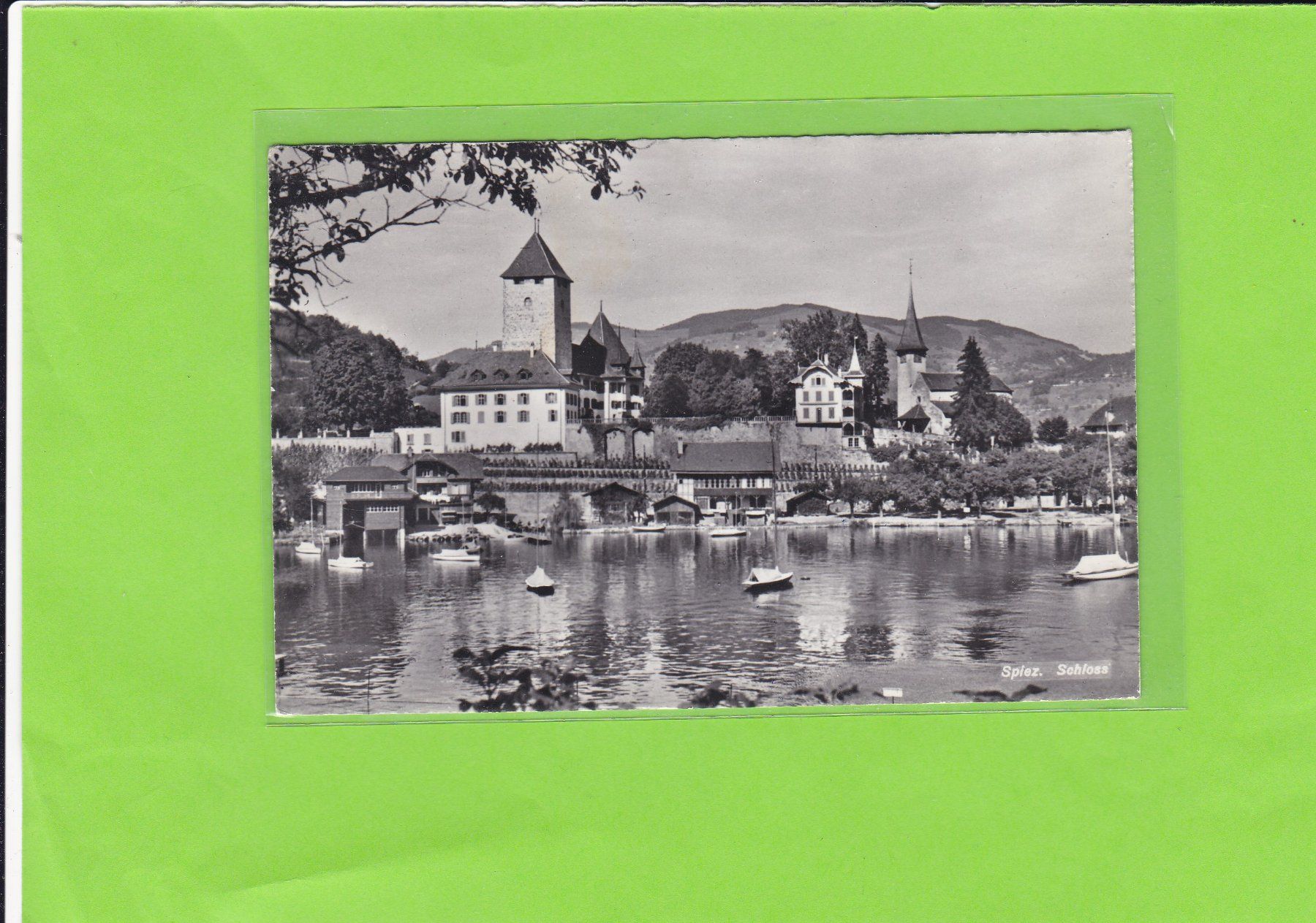 Cartoline postali: Spiez, Schloss – Usato da St. Peterzell venduto da neckertal