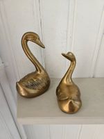 Schwanenpaar aus Messing