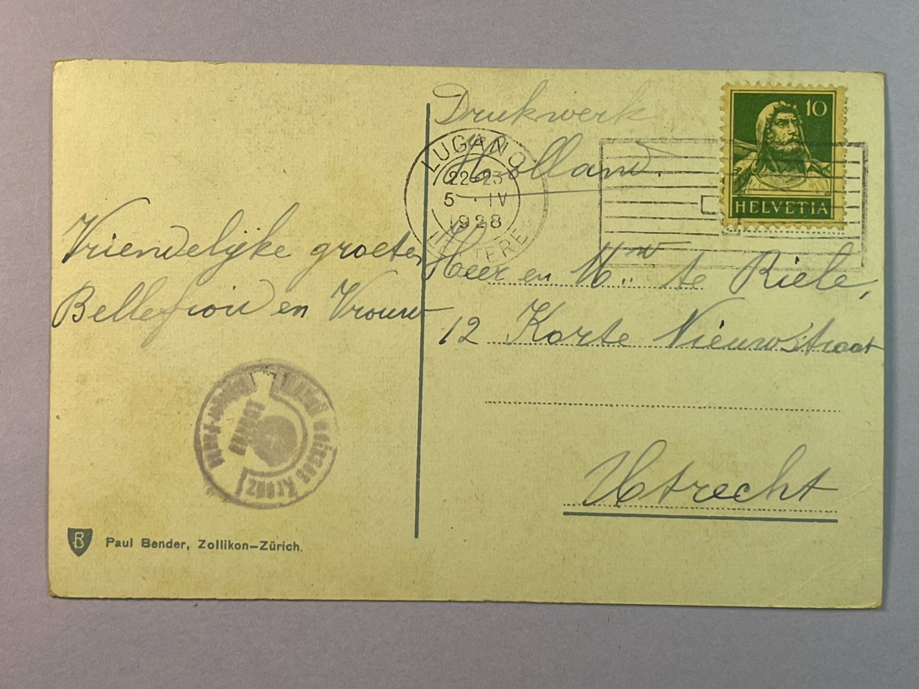 Cartoline postali: Lugano - Panorama – Usato da Steg VS venduto da _vinci_ 1