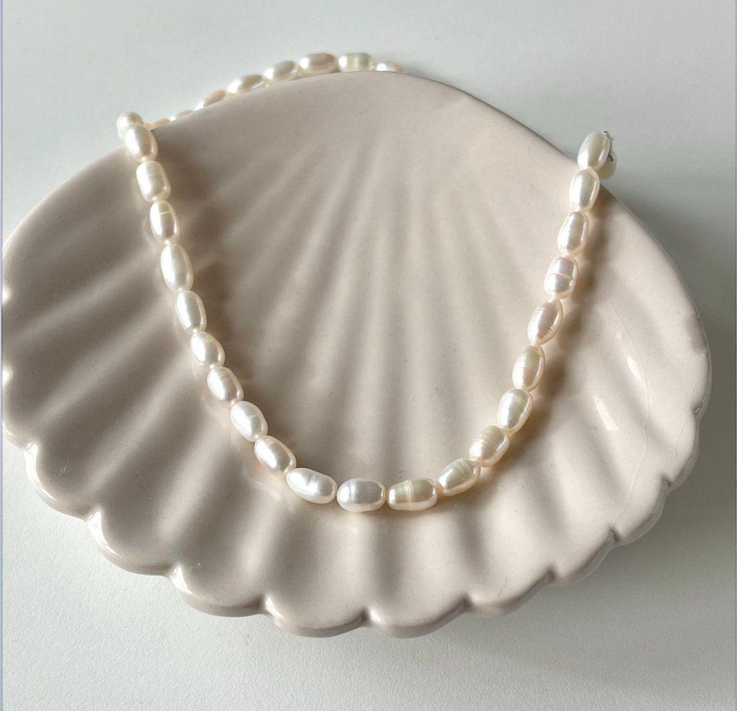Perle (finte): Klassische reisform echte Perlenkette – Nuovo e nell'imballaggio originale da Romanshorn venduto da JK_Jewelry 5