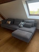Ecksofa mit Chaiselongue – Grau – Gebraucht, guter Zustand