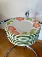 Villeroy & Boch 10 Kuchenteller Desserteller 19.5 cm Blumen