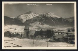 Saanen, Ortsansicht mit Kirche, Giffernh
