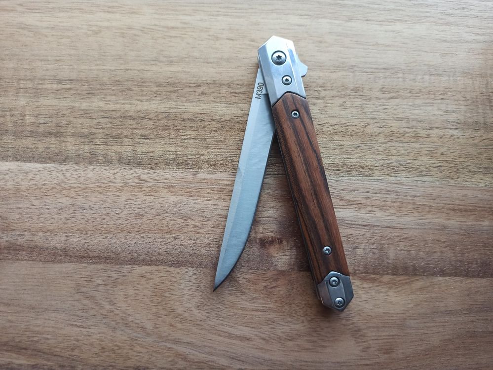 Klappmesser Third K2811 – Stahlgriff In Militärgrün, 420 Stahlklinge 9,8 Cm, Mit Clip Für Camping & Outdoor