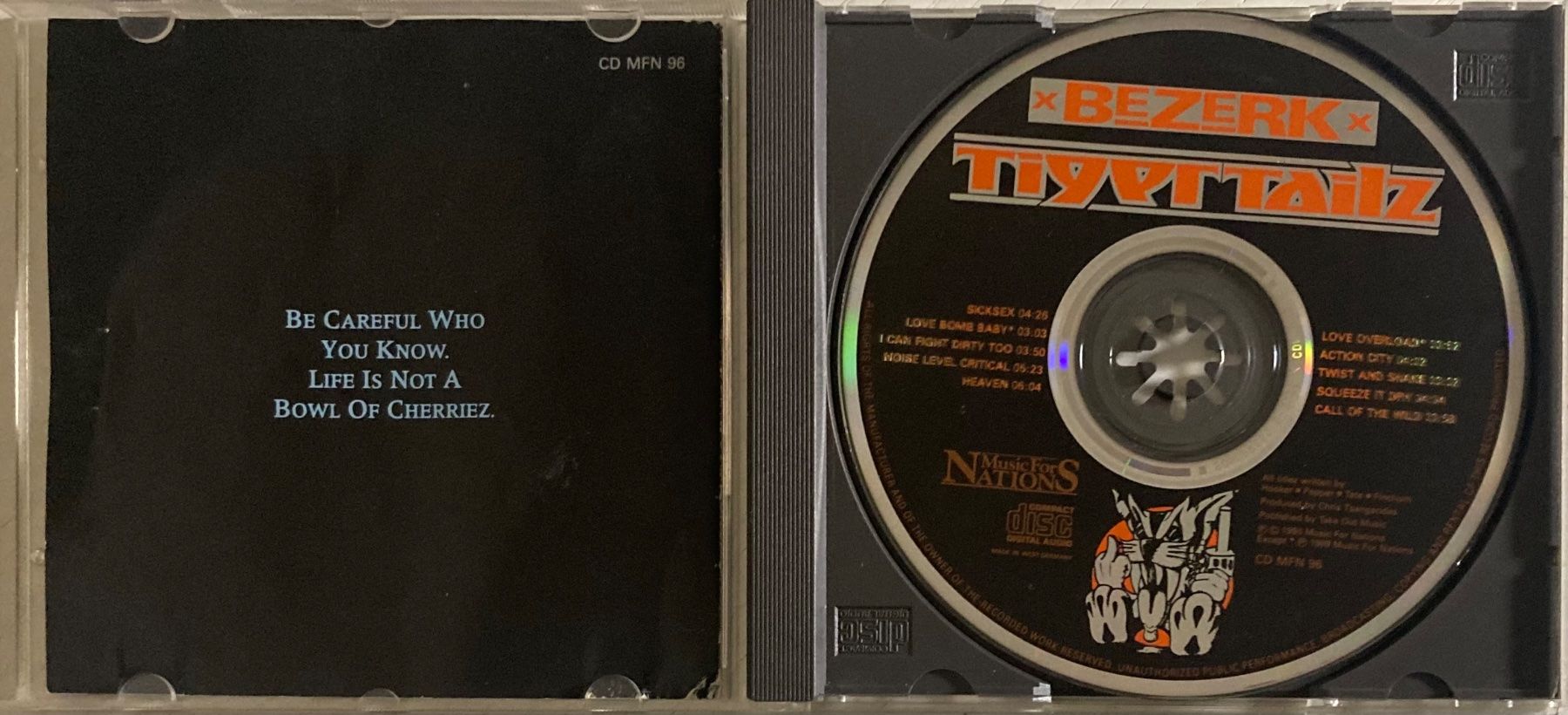 CDs: TIGERTAILZ - BEZERK – Gebraucht aus Poliez-Pittet von Newtown-Records 2