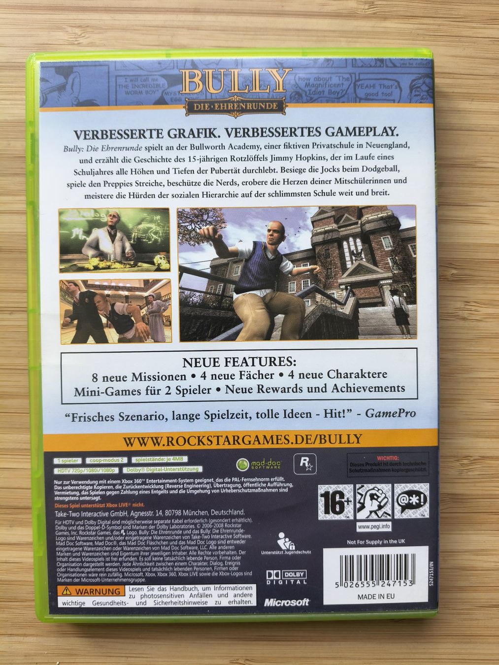 Spiele: Bully - Die Ehrenrunde (XBox 360) – Gebraucht aus Riedholz von ste_96cd 1